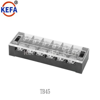 China KEFA A.W.G. brand barrier terminal block connector panel 2P socket connector TB45 21 - 30 for sale