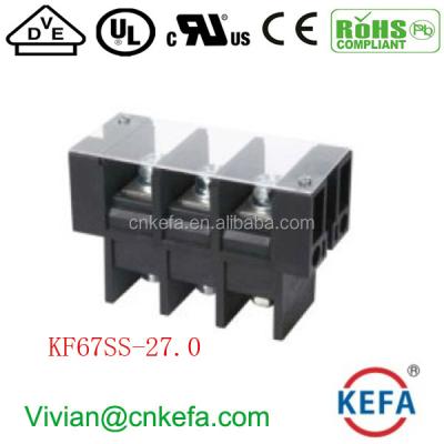 China Power Barrier Terminal Block with COVER KF67SS-27.0 21 - A.W.G. 30 for sale