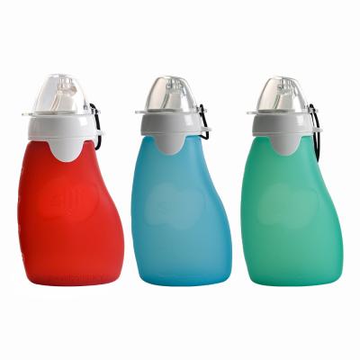 China BPA Free Food Grade Silicone Conductive Food Pouch Hot Selling Bottle Baby Feeding Bpa Free For Child for sale