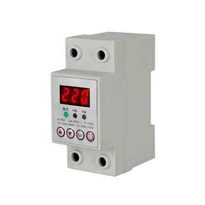 China Manufacturers Power Supply Voltage Protector Digital Display Overvoltage and Undervoltage Overload Protection Switch 40A for sale