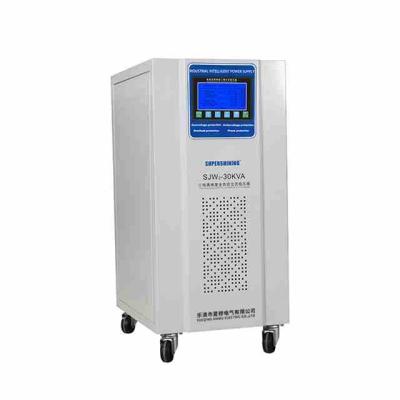 China â ‰ ¥ 98.5% OEM Stabilizer AC Voltage Stabilizer SJW-30KVA Laser Machine 30000va Three Phase Voltage Regulator for sale