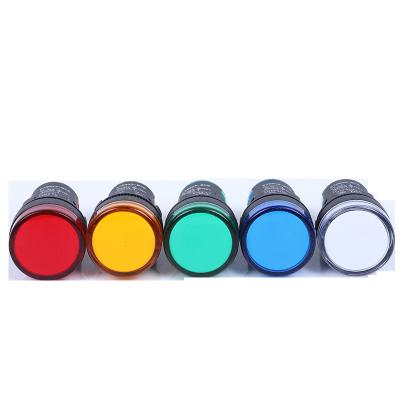 China 220V ABS LED Round 22mm Panel Pilot Light Signal Lamp AD16-22DS AD16-22DS for sale