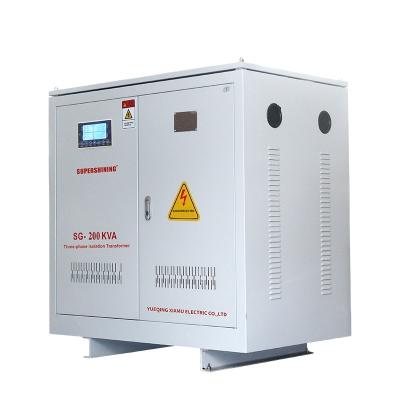 China Power 200Kva To 220V LCD Display Transformer SG SBK Series Three Phase Dry Type Transformer 380V For Machine Tool for sale