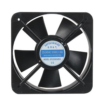 China Hotels size 20*20*6 motor mechanism impedance protection impedance AC fan. for sale