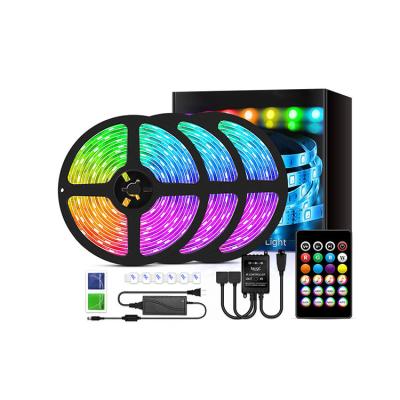 China Outdoor Light Kit Set RGB SMD 5050 3000K 12V 24V 220V 5M 100M LANDSCAPE Waterproof Warm White LED Strip TV Light for sale