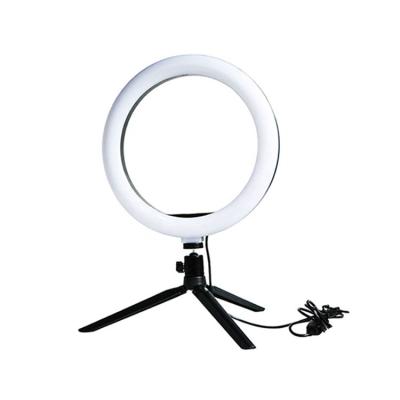 China Low Price Modern New OEM Selfie Wheel Les Photography Video Mobile Phone Make Up Portable LED Ring Light Lamp With Tripod for sale