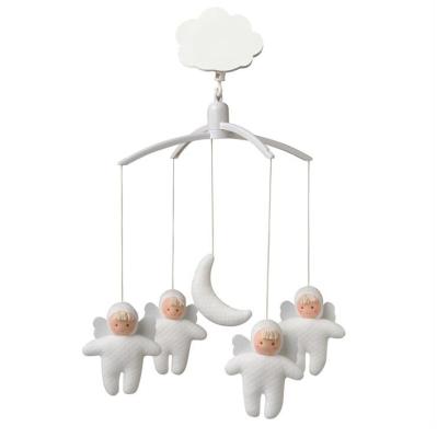 China Toy Cute Battery Operated Baby Angel Doll Toys Soft Hanging White Flying Flying Musical Mobile Toys for sale