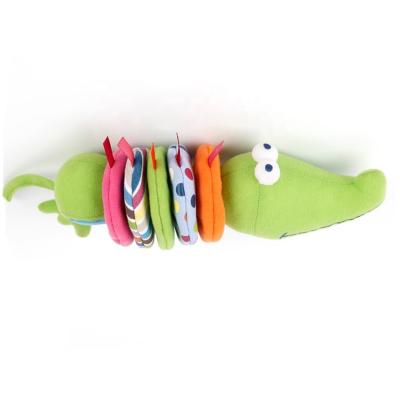 China Custom Plush Pull String Crocodile Musical Toy For Baby for sale