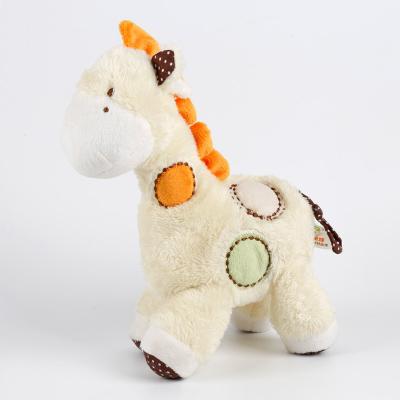 China Wholesale Soft Stuffed Plush Lovely Baby Toys Musical Giraffe Plush Toy for sale