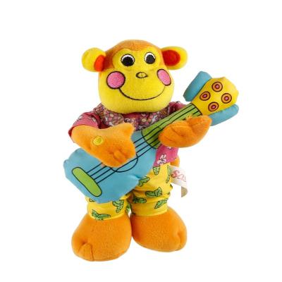 China Toy Monkey Stuffed Animal Guitar Handmade Hot Selling Monkey Soft Toy for sale