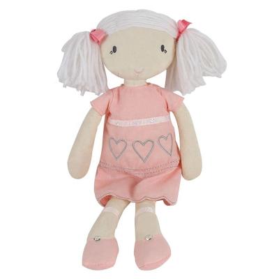 China Handmade Pink Cuddle Dolls Handmade Cloth Rag Dolls For Kids for sale