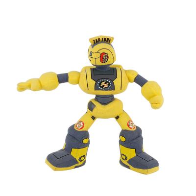 China Juguetes al por Mayor Robot Plush Toy Yellow Robot Doll Eco-friendly Material for sale