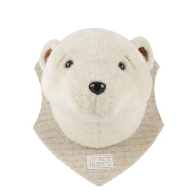 China 100%Polyester Wall Decor Hot Selling Animal Head Polar Bear Chef Christmas Decor for sale