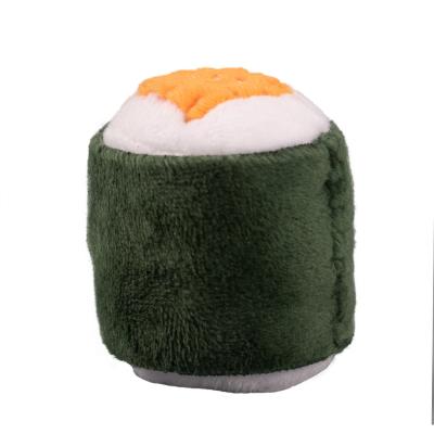 China Sustainable Custom High Quality Stuffed Sushi Pet Products Plush Chew Toy For Dog for sale