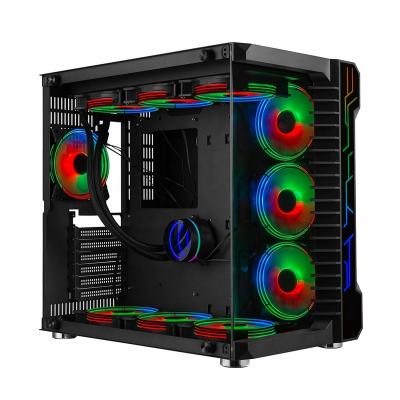 China Computer Case High Performance 12V 6pin Halo Computer Case Fan RGB Ventilation Fan 120mm For Gaming PC for sale