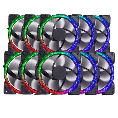 China Professional Computer Case PC Fan Manufacturer 12V 6pin Fan 120mm Diamond Ring RGB Fan for sale