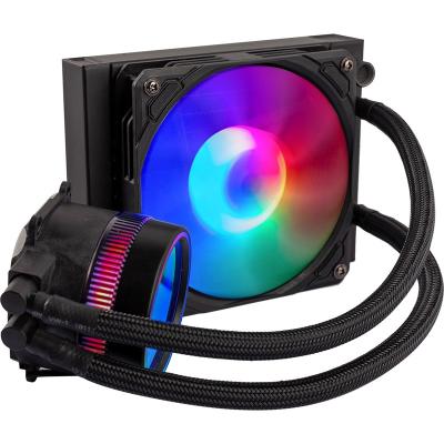 China ODM Infinite Black ARGB AIO OEM High Efficiency Pump Mirror RGB Water Cooler Vibrating CPU Liquid Cooler For CPU for sale