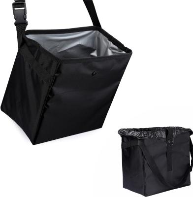 China Premier Car Hanging Garbage Bag Foldable Portable Waterproof Leak-Proof Luxury Truck SUV Container Garbage Bag for sale