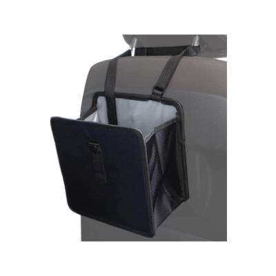 China OEM Car Backseat Organizer Waste Paper Garbage Bin Folding Car Waste Bin Luxury Portable Waterproof Trash Bin for sale