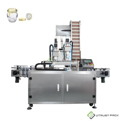 China Glass Automatic Plastic Jar Sealing Machine Cap Feeder Food Cap Capping Machine for sale