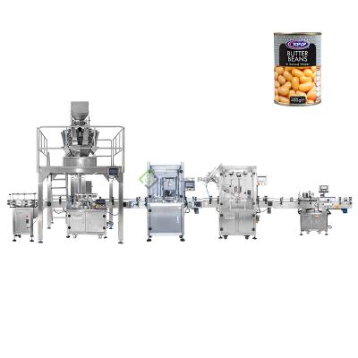 China 300g Automatic Food Canned Rice Packing Production Line For Green Bean for sale