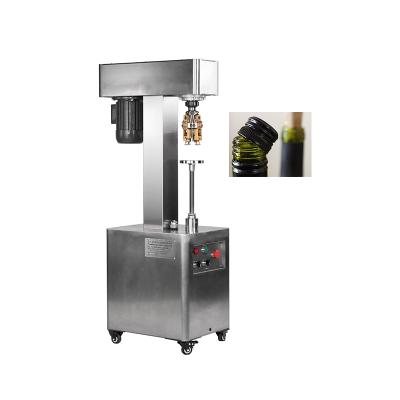 China Electric semi automatic aluminum stelvin screw capper capping capping small driving food wine cap machine for sale