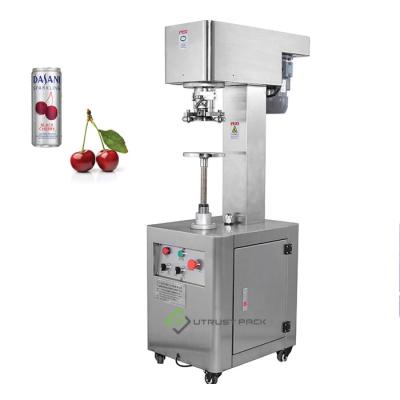 China Semi-automatic food jar sealing machine pineapple canning machine for sale