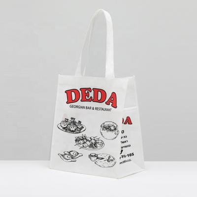 China Eco - Friendly Non Woven Bag Custom Printed To Recycle Tote Bag Multi Pocket Food Shopping Shopping Bag for sale