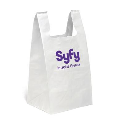 China Eco-friendly Disposable Plastic Bag Tote Cheap Biodegradable PE Plastic Shopping Bag With Logo for sale