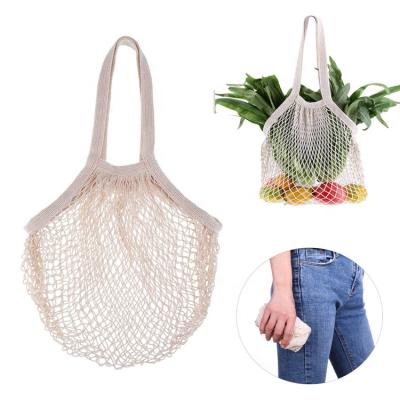 China Plant Eco Reusable Cotton Net Grocery Bag Vegetable Net Shopping Bag Eco - Friendly for sale