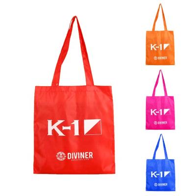 China Eco-friendly Customize Reusable Packaging 420D 600D RPET Polyester Shopping Bag Bag Polyester Sublimation Tote Bag for sale