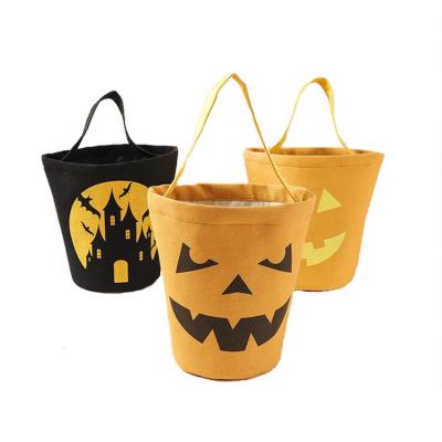 China Eco-Friendly Eco Halloween Treat Shopping Bag 420 600d Polyester Oxford Halloween Candy Bag Gift For Kids Halloween Tote Bag for sale