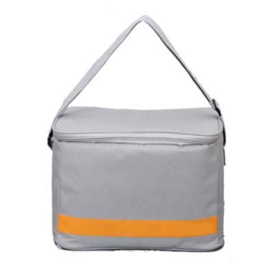 China Wholesale Cooler Gray Wine Cooler Shoulder Bag Waterproof Custom Lunch Bag Insulated Food Cooler Bags Zipper for sale