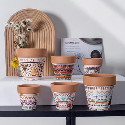 China Wholesale Minimalist Modern Tabletop Succulent Terracotta Garden Decoration Custom Ceramic Flower Pots for sale