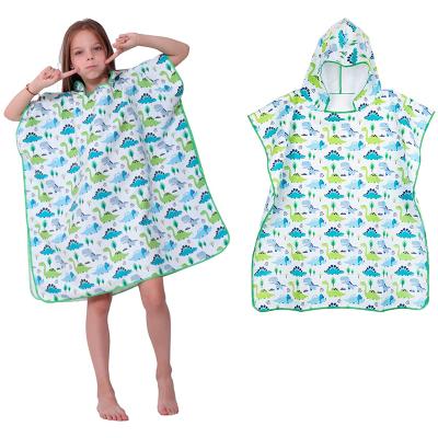 China Compressed Microfiber Kids Hooded Towel Microfiber Bath Towel for sale