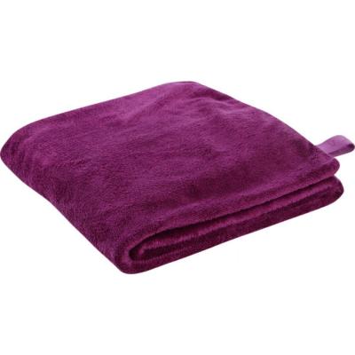 China Microfiber Fleece Bath Towel QUICK DRY Coral Beach Towel With Elastic for sale