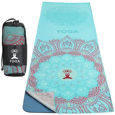 China Compressed Ultra Absorbent Soft Perfect Microfiber Yoga Towel For Fitness Exercise Sports Outdoors With Travel Bag for sale