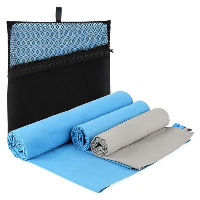 China Compressed Quick Dry Lightweight Super Absorbent Microfiber Yoga Sports Towel for sale