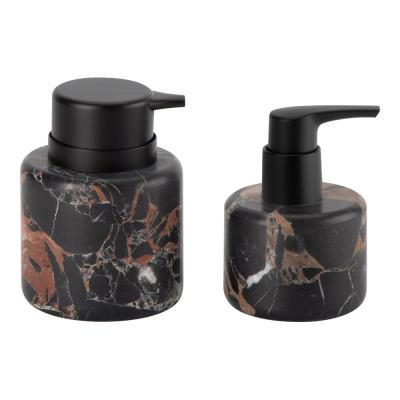 Κίνα Marble Bathroom Soap Dispenser Athens Golden Flowers Bathroom Set For Home Liquid Soap Dispensers Lotion Pump Bottle προς πώληση