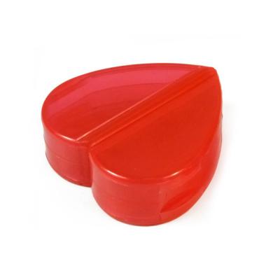 China Keepsake Gift Heart Shape Pill Box Reminder, Flexible Organizer Pill Case for sale