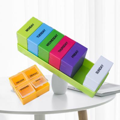 China Four Times A Day/7 Days Weekly Wholesale For 7 Days Every Week Four Times A Days Pill Box Pill Organizer for sale