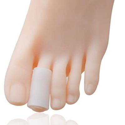 China High Quality Silicone Soft White Gel Big Toe Cushion Tube Bandage Finger Toe Protectors for sale