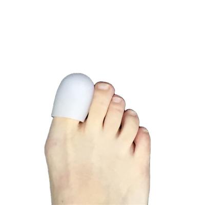 China High Quality Silicone Soft White Gel Big Toe Sleeve Bandage Finger Toe Protectors for sale