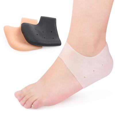 China Soft Silicone Gel Heel Sock Protector For Dry Cracked Skin Moisturizing Foot Care With Anti Slip Cushion Protection for sale