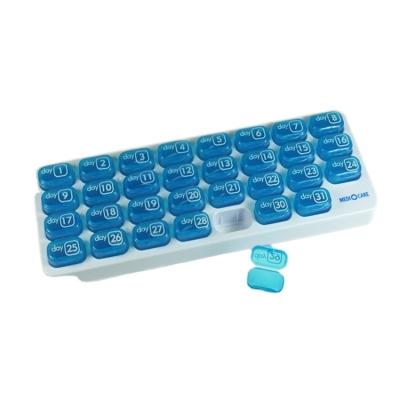 China Contain Pill In Box High Quality Keyboard Shaped 31 Day Pill Box Monthly Pill Container With Tray for sale