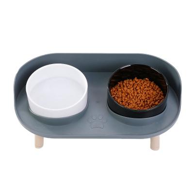 China Automatic Bottom Anti Jump Colorful Pet Wheels Feeders For Small Dogs And Cats for sale