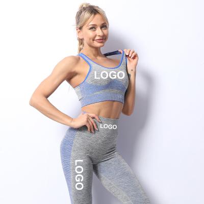 China 2022 Women Gym Fitness Clothing Workout Wear Yoga Booty Lift Leggings Yoga Clothing Custom Logo Breathable Seamless Yoga Sets for sale