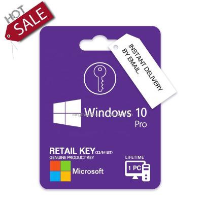 China 24/7 Genuine Windows 10 Pro Online Key Retail Online Activation Email Digital License Original Windows 10 Lifetime for sale