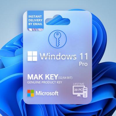 China Send Pro MAK Key (Delivery 20 PC) Digital License Genuine Original Lifetime Windows 11 Windows 11 Online Activation for sale