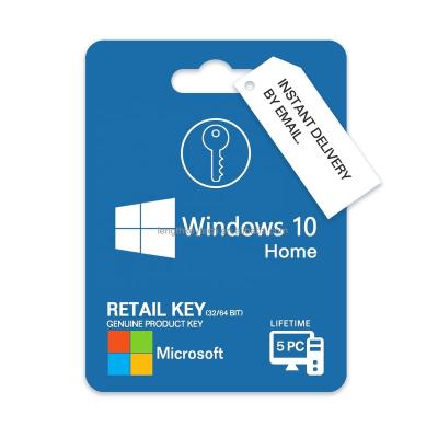 China 24/7 Email Delivery Genuine Original Windows 10 Home Retail Key Digital Lifetime Activation Windows 10 Windows 10 Screen Start Key (PC 5) for sale